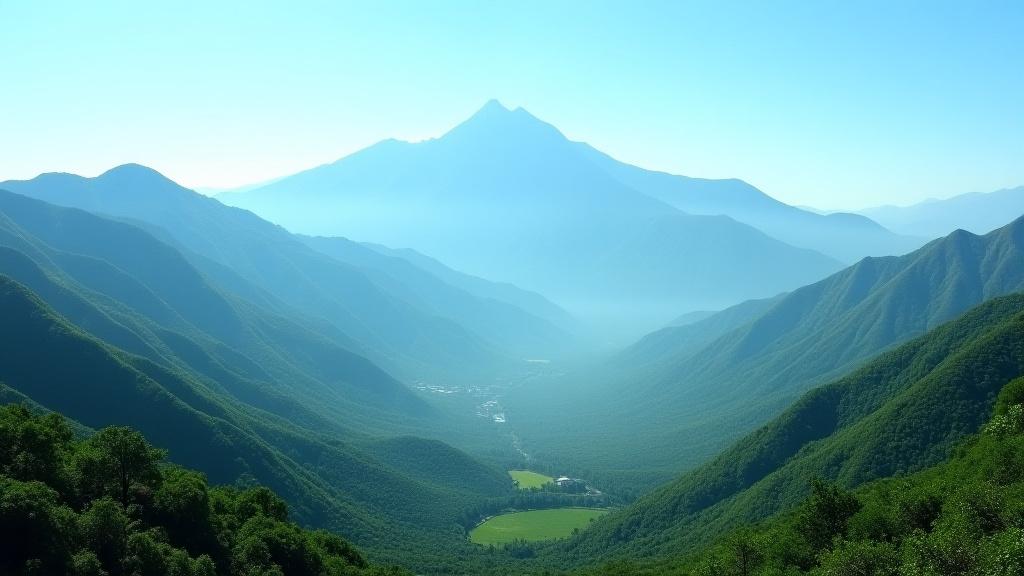 Paesaggio montuoso della Sierra Nevada in Colombia